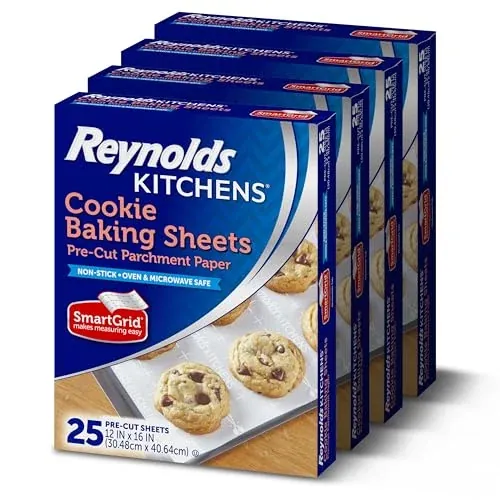Reynolds Kitchens Parchment Baking Sheets 4-Pack 25-Count (100 Total)
