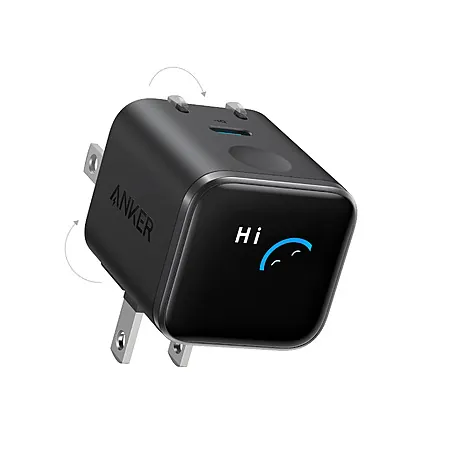45W Anker Nano USB-C GaN Smart Display Fast Wall Charger