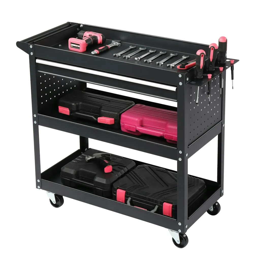 Rolling Tool Cart w/ Pegboard