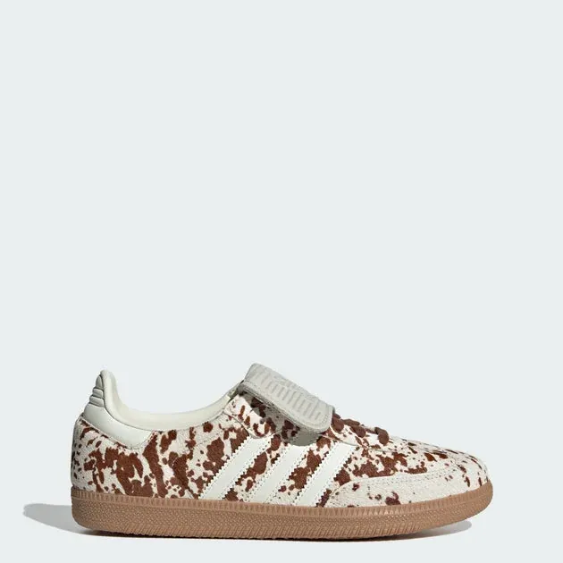 Women's Adidas Cow Print Samba Long Tongue Shoes