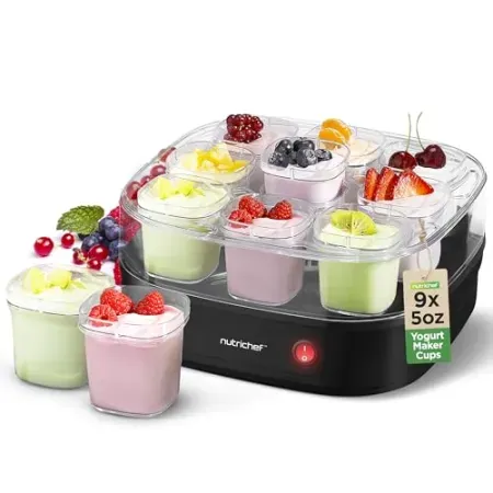 Nutrichef 9-Cup Automatic Yogurt Maker