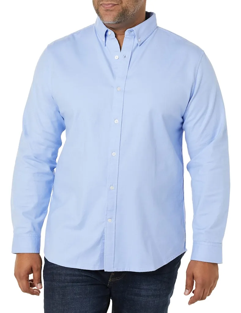 Amazon Essentials Men's Slim-Fit Stretch Oxford Shirt (L only)