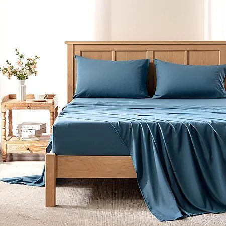 4-Pc Comfort Spaces Coolmax Moisture Wicking Cooling Sheet Set (Queen, 2 Colors)