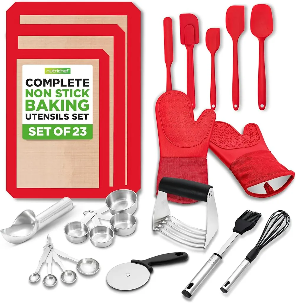 NutriChef 23-Piece Essential Baking Utensils Set