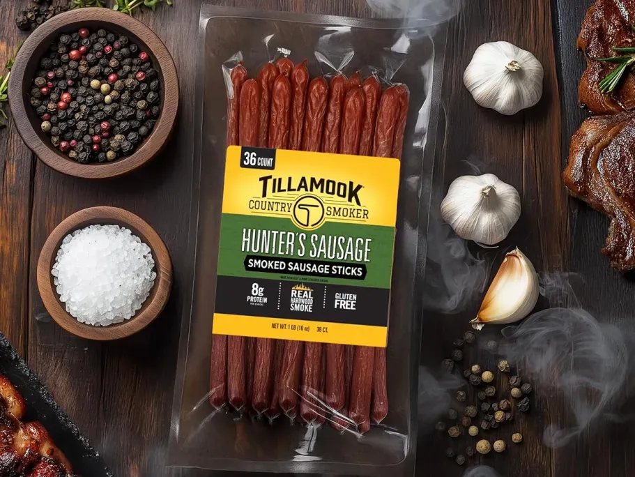 Tillamook Hunter’s Smoked Sausage Sticks 36-Pack
