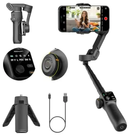AOCHUAN 3-Axis Gimbal Stabilizer with OLED Display