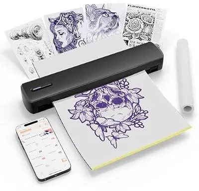Tattoo Stencil Printer (Bluetooth Wireless Thermal Transfer Machine)
