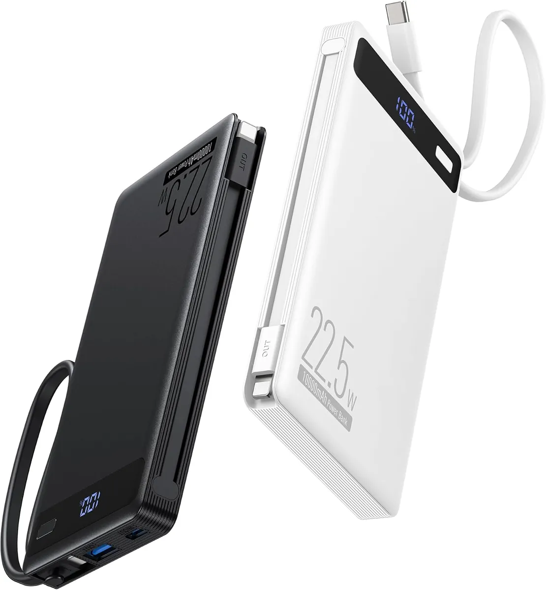 2Pack-10000mAh 22.5W Portable Charger Power Bank