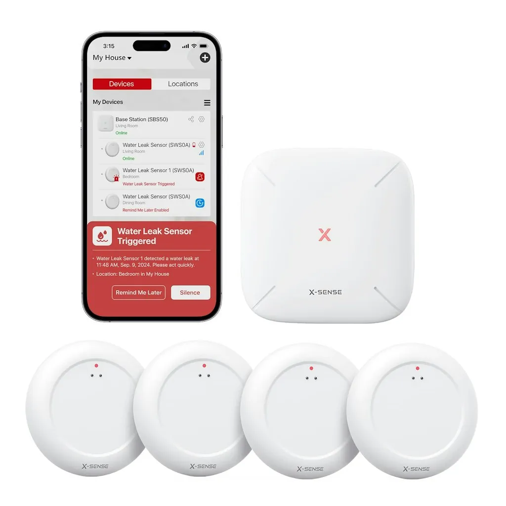 X-Sense WiFi Water Leak Detector Kit