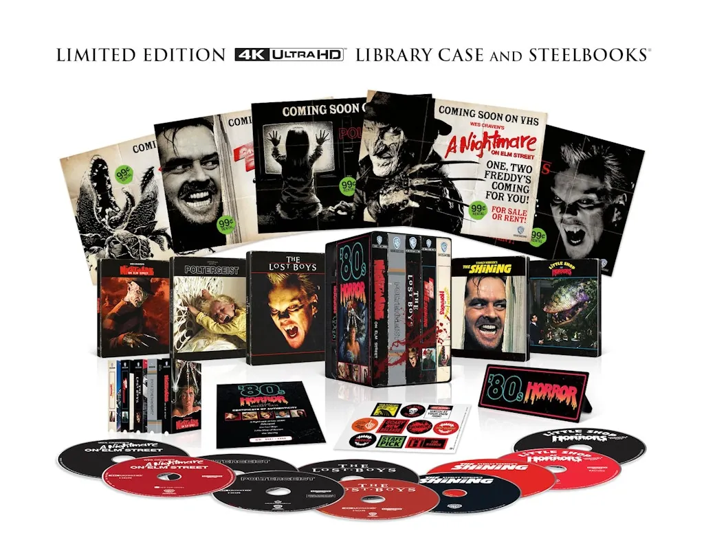 Upcoming: 80's Horror 5-Film Steelbook Library Case 4K Ultra HD + Blu-ray + Digital Set