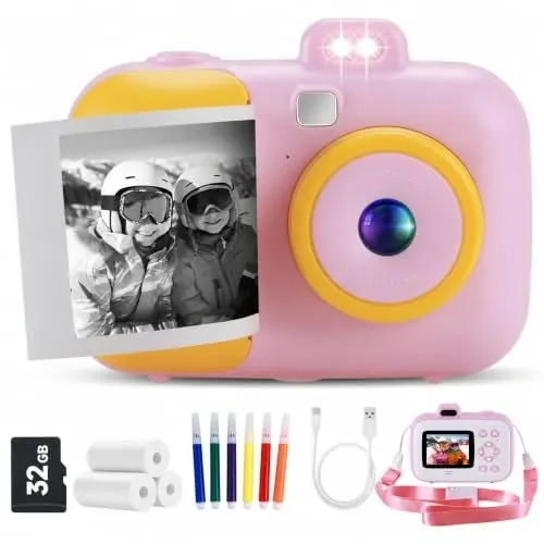 Kids Instant Print Camera 32GB Bundle