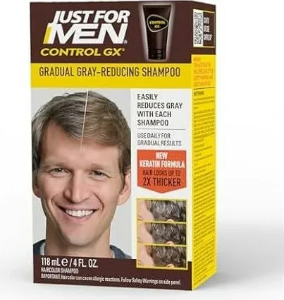 Just for Men Control GX Grey Reducing Shampoo 4-oz. Bottle