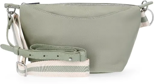 Free Assembly Women's Crossbody Handbag (Sage Green/Black/Red)