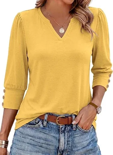 Totatuit Women's 3/4 Sleeve Tops
