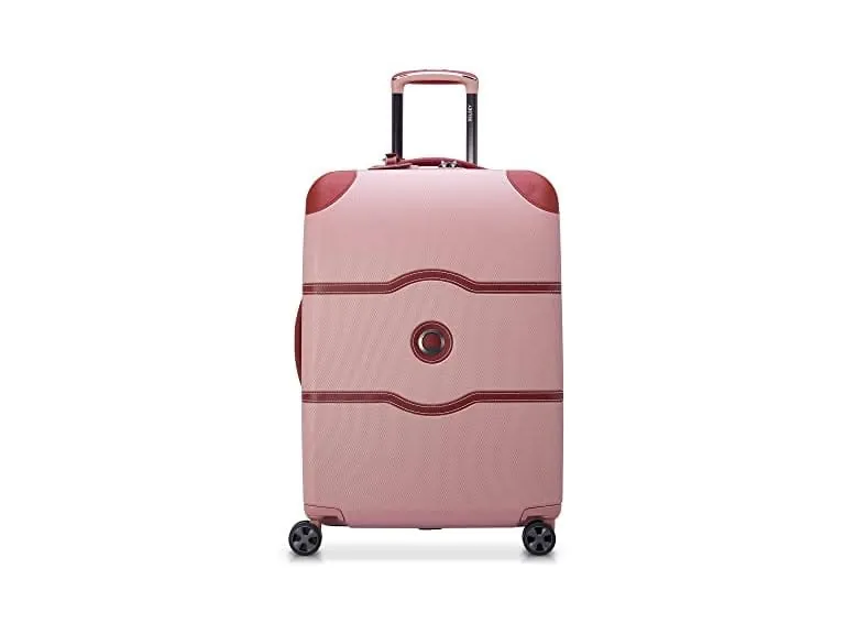 DELSEY PARIS Chatelet Air 2.0 24 Inch Checked-Medium Luggage, Pink