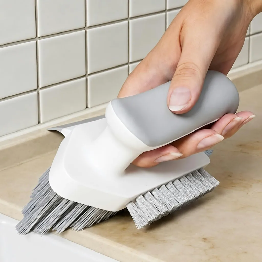 4-in-1 Grout & Corner Scrubber Brush