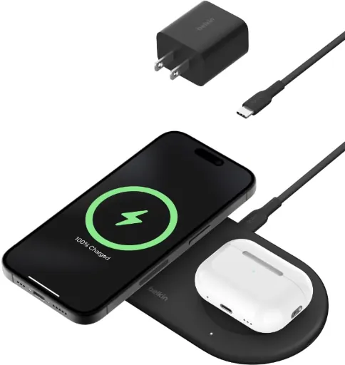 Belkin Qi2 15W 2 in 1 Wireless Charging Pad with USB-C Port