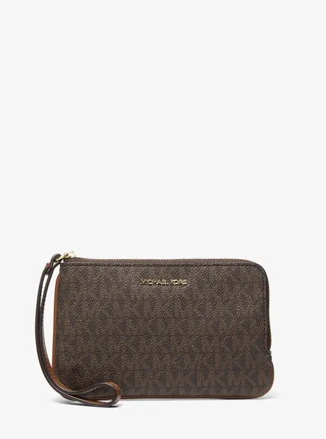 Michael Kors Jet Set Travel Small Signature Logo Wristlet