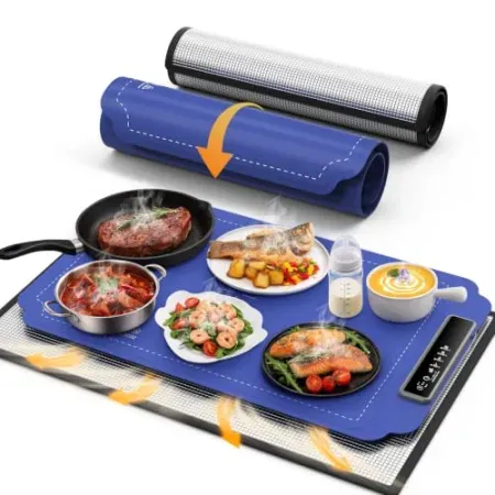 Dandist Electric Food Warming Mat with Heat Resistant Pad