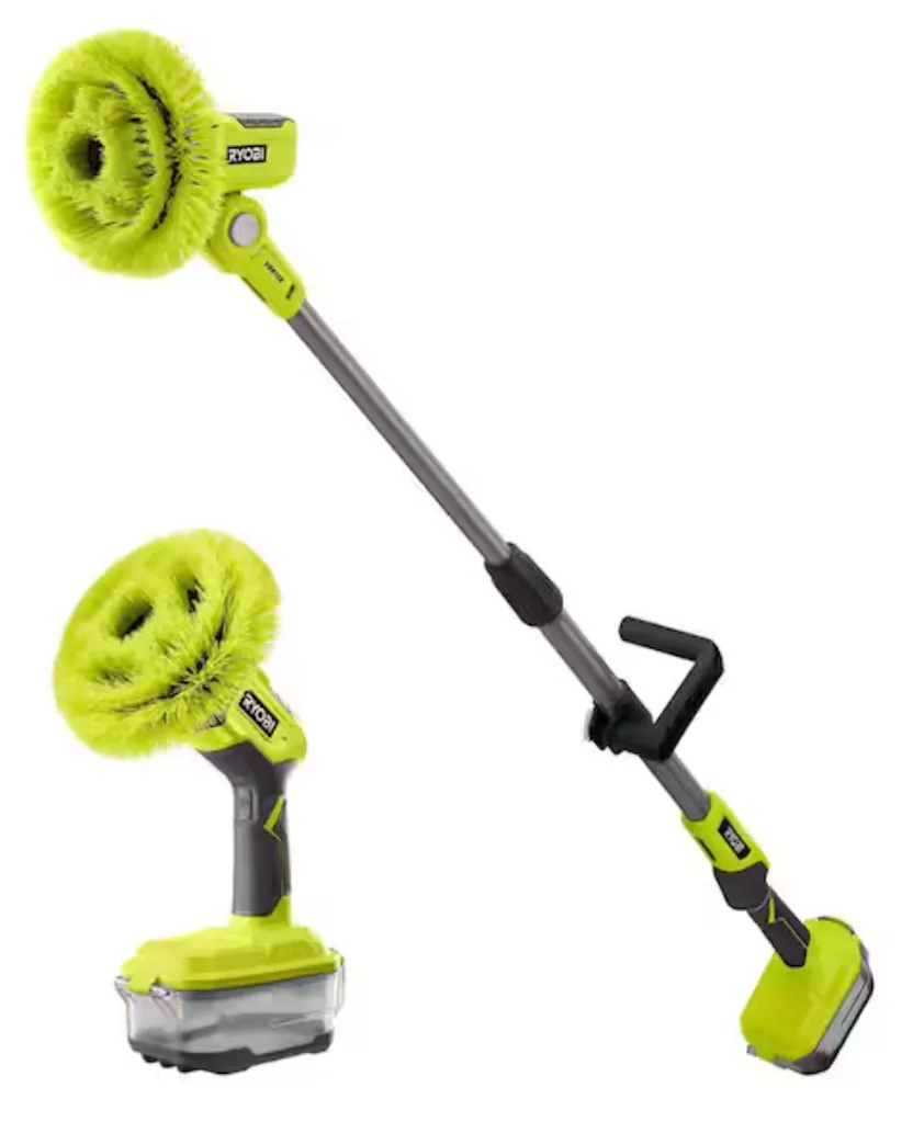 Ryobi One+ 18V Cordless Telescoping Power Scrubber w/ Vortex Power Scrubber (Tools Only)