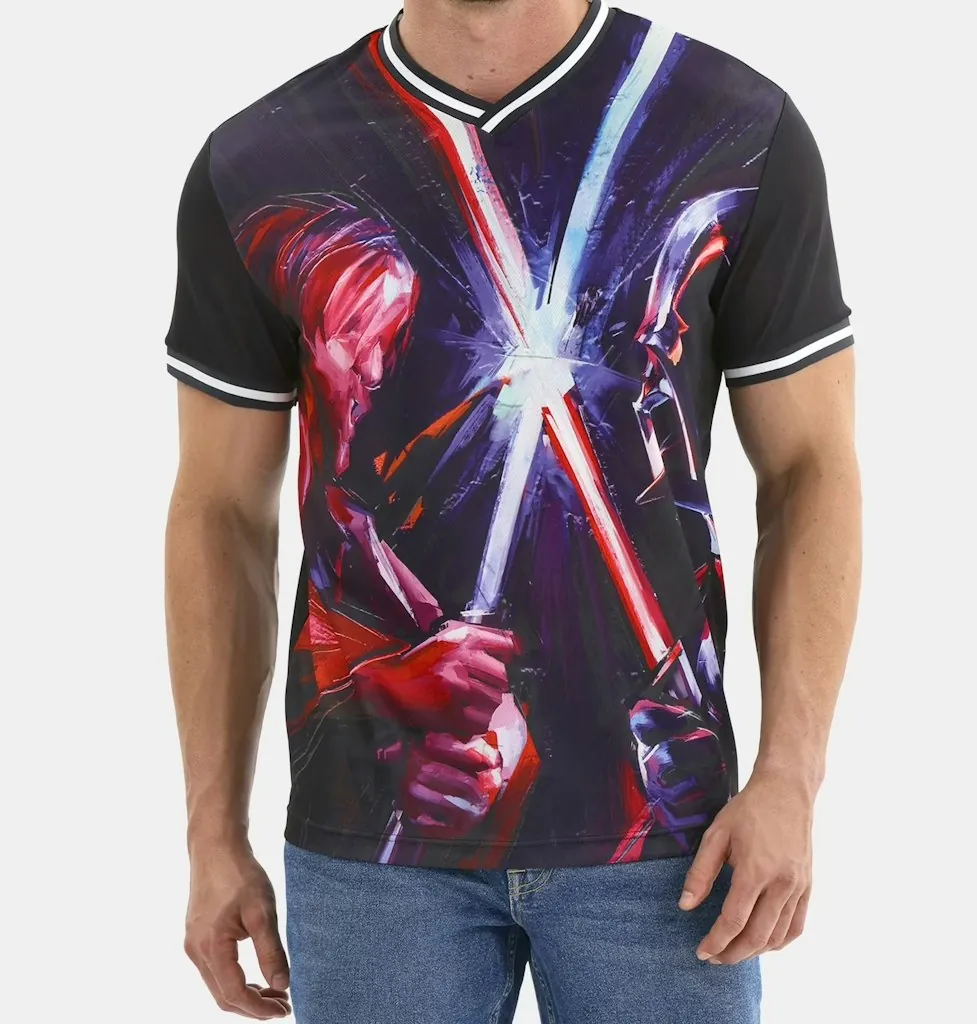 Star Wars Men's Obi-Wan & Darth Vader Soccer Jersey