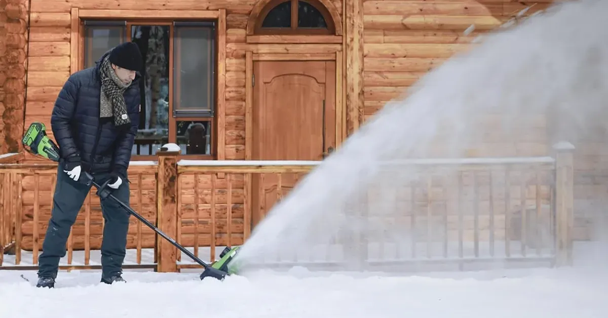 Greenworks 40V 12-inch Cordless Electric Snow Shovel with 4.0Ah battery