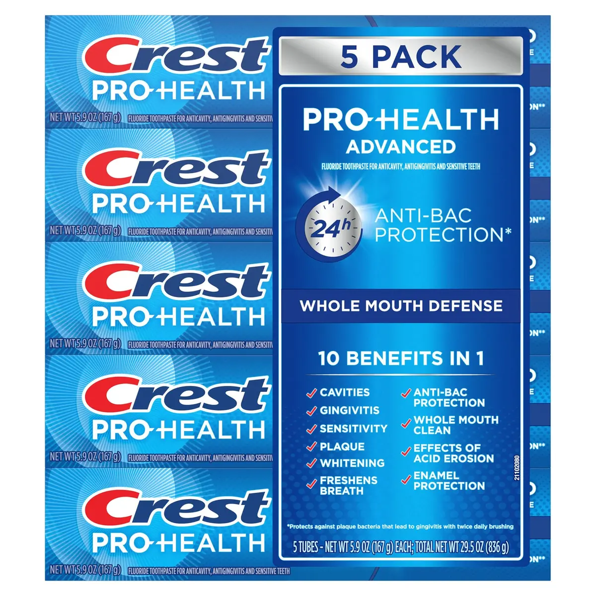 Crest Pro Health Advanced Toothpaste 5.9 oz 5-pack