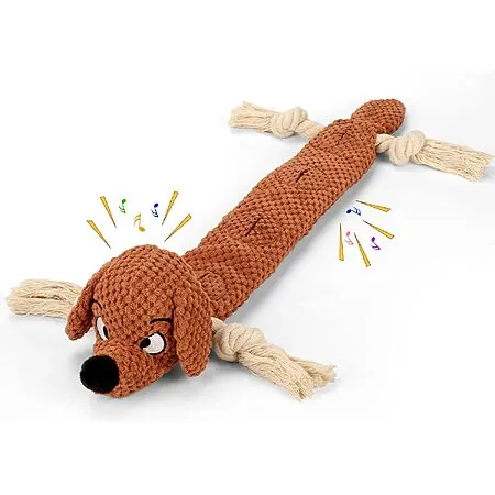 Prime Members: Letsmeet Plush Dog Toys w/ Squeaker (Dog, Octopus or Elephant)