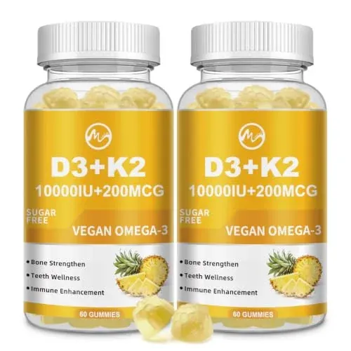 M inch Vitamin D3 K2 Gummies 10000IU/200mcg 2-Pack