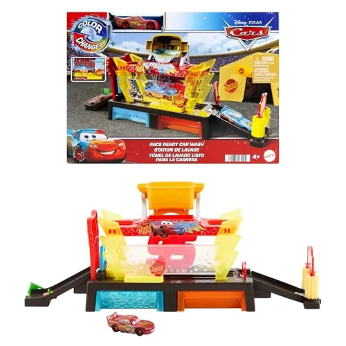 Mattel Disney and Pixar Cars Color Changers Car Wash Playset