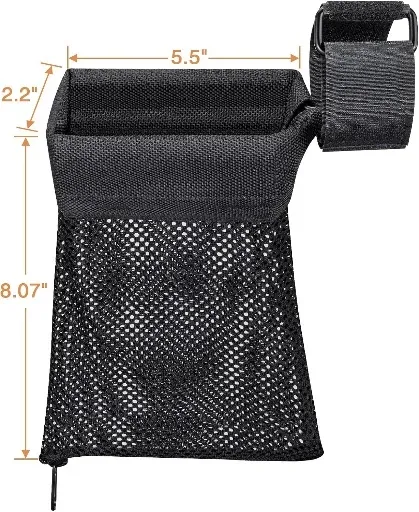 CVLIFE Brass Shell Catcher with Zippered Bottom and Quick Release