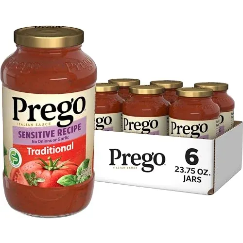 Prego Italian Sauce Sensitive Recipe Traditional 6-Pack 23.75-Oz
