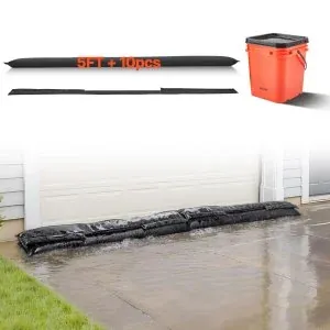 VEVOR 10-Pack 5' x 0.7' Flood Barriers