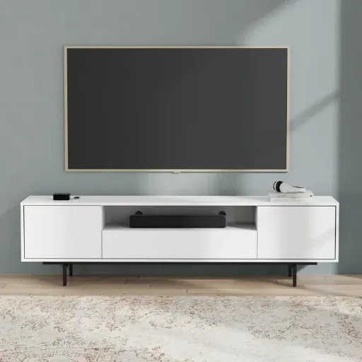 Latitude Run Canterbury 3 Door TV Stand for TVs up to 85"