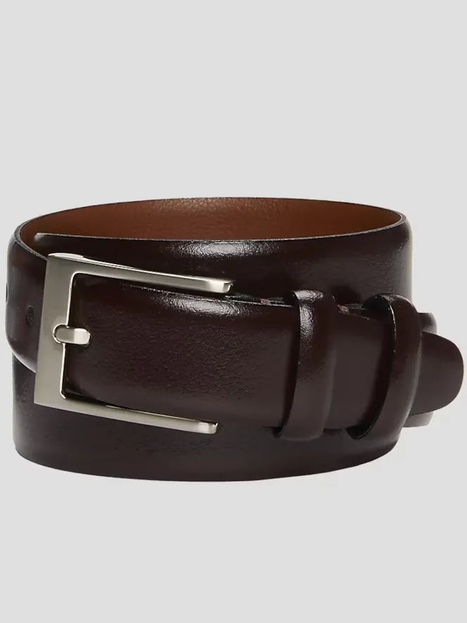 Egara Double Loop Leather Dress Belt