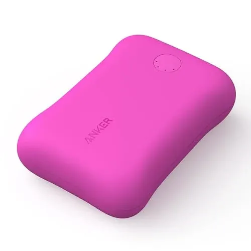 10,000mAh Anker Portable Charger w/ Silicone Cover (Pink)