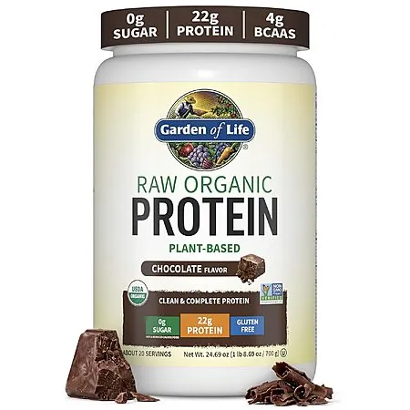 Prime Members: 1.46-lb Garden of Life Raw Organic Chocolate Vegan Protein Powder