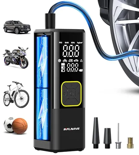 InflaVive 150 PSI Cordless Portable Tire Inflator