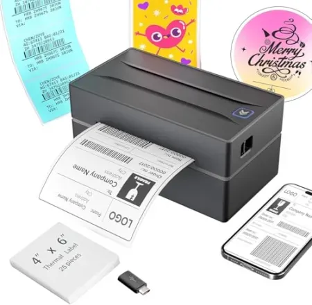 NULLTONEX Thermal Shipping Label Printer 4" x 6" Bluetooth Label Maker