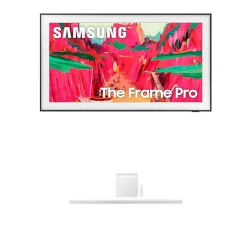 Samsung 75-Inch Class The Frame Pro LS03FW 4K Neo QLED Mini LED Smart TV + SAMSUNG S801D 3.1.2ch Soundbar