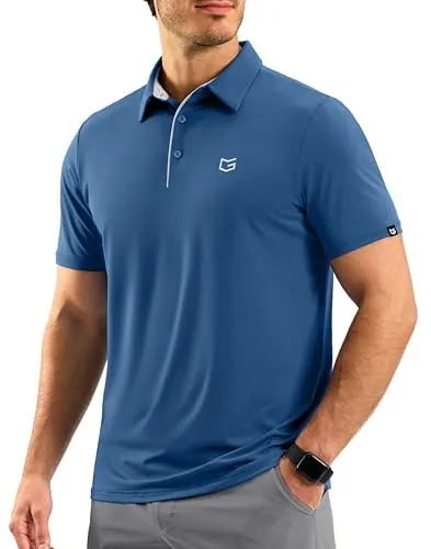 G Gradual Men's Dry Fit Short Sleeve Polo Shirt