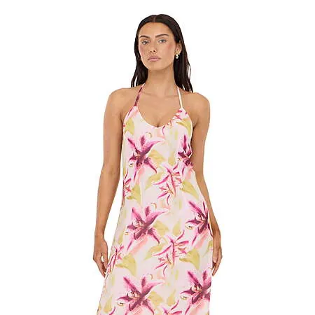 Forever 21 Women's Printed Maxi Dress w/ Low Back (Limited Sizes)