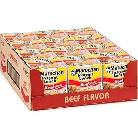 12-Pk 2.25-Oz Maruchan Instant Lunch Cups (Beef)