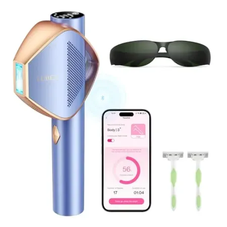 LUBEX Glow 6 A+ Smart IPL Hair Removal Device w/ Sapphire Ice Cooling System