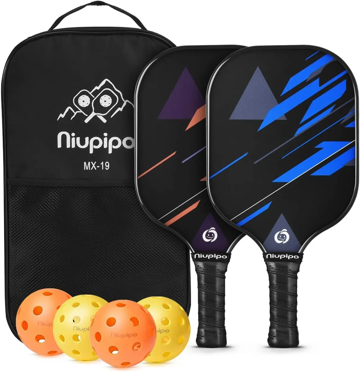 Niupipo Pickleball Set in Blue & Orange