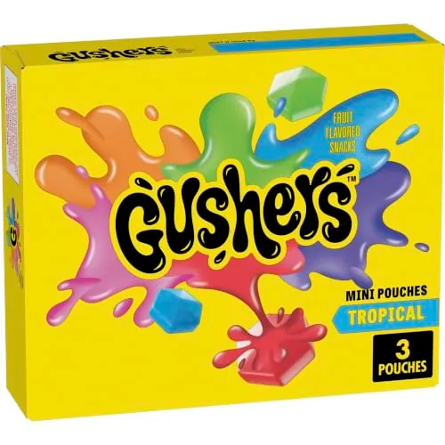 Gushers Tropical Fruit Mini Pouches 3-Pack