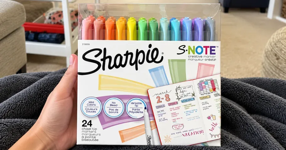Sharpie S-Note Pastel Markers 24-Count