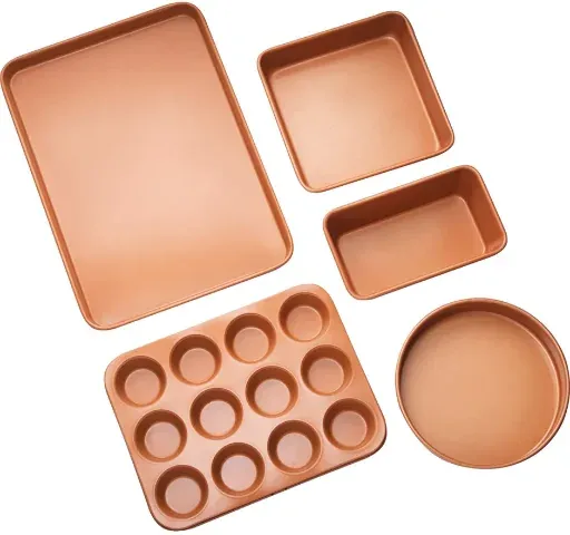 Emson 5-Piece Signature Copper Bakeware Set