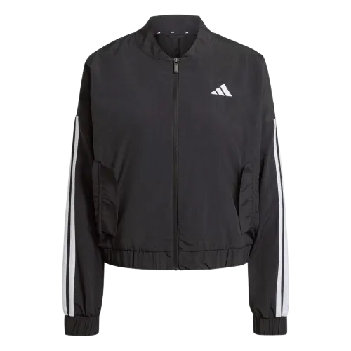 adidas Women's Essentials 3-Stripes Lifestyle Woven Bomber Jacket