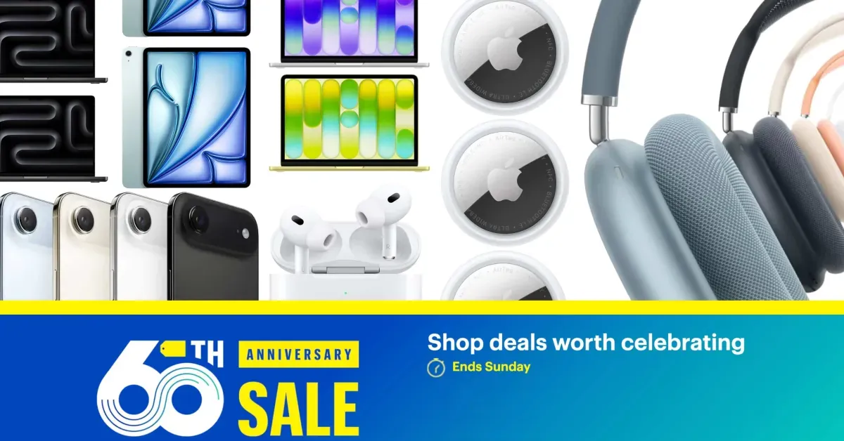 60th Anniversary Apple sale